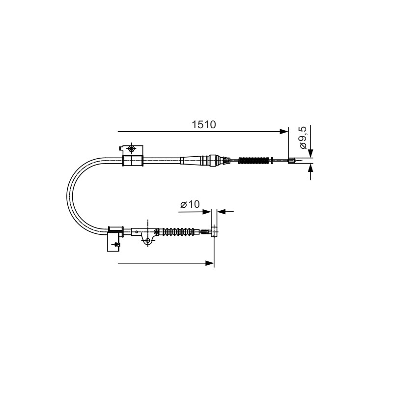 Ντίζα, φρένο ακινητοποίησης