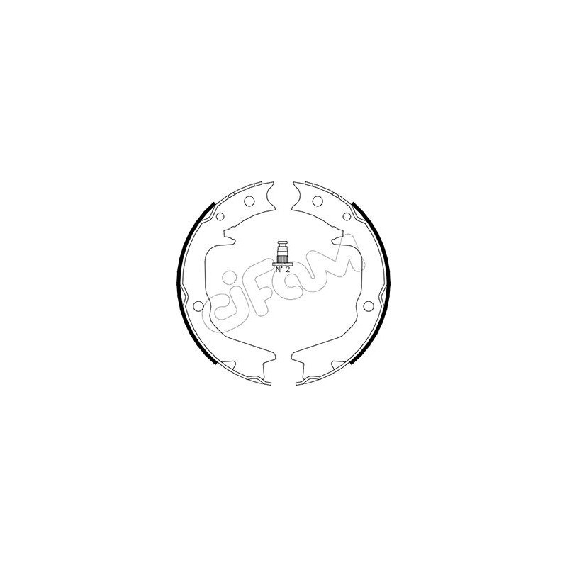 Σετ σιαγόνων φρένων, χειρόφρενο